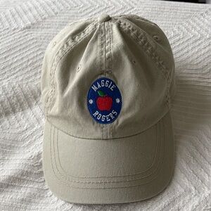 Embroidered Maggie Rogers Beige Baseball Cap